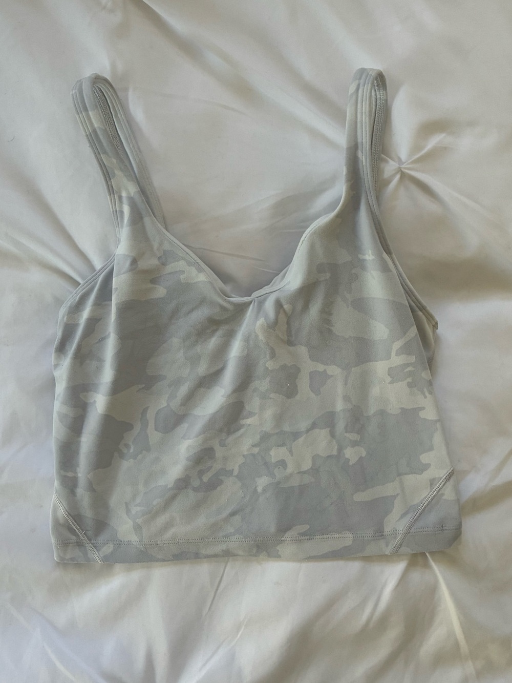lululemon athletica Light Gray Camo Align Tank Top size 6